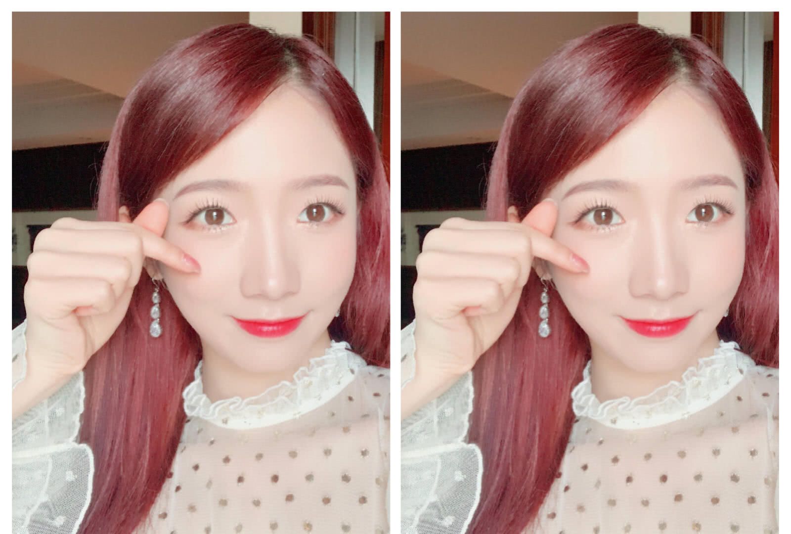 孟美岐花式笔芯不料被包子脸抢镜自拍还是没有他拍好看