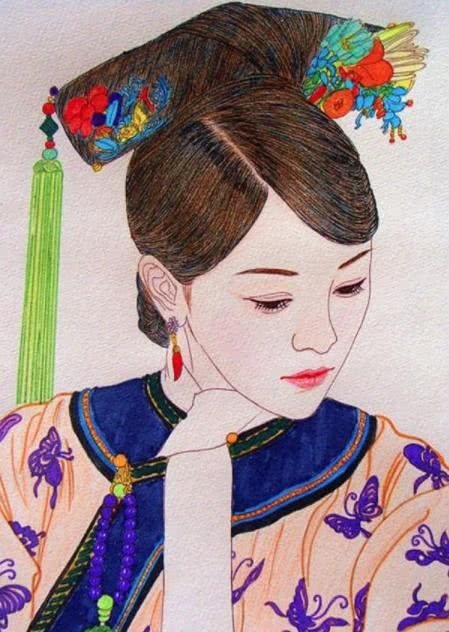 《如懿传》女主素描画像,周迅海兰最好认,你觉得哪一张最像?