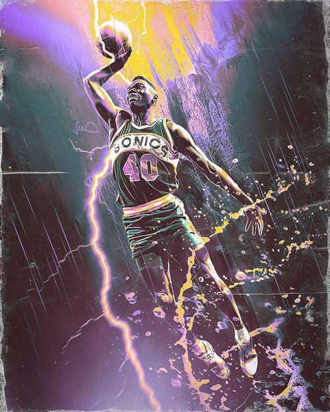 珍藏90年代nba球星复古海报乔丹霸气飞扣艾弗森犀利突破