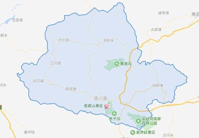 在地理位置上,栾川县位于河南省西部,东与嵩县毗邻,西与卢氏接壤,南与