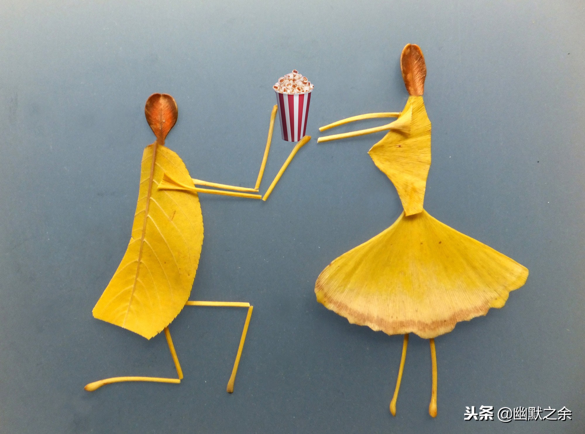 当初冬的落叶遇到创意,一个浪漫的爱情故事上演了,爱就这么简单