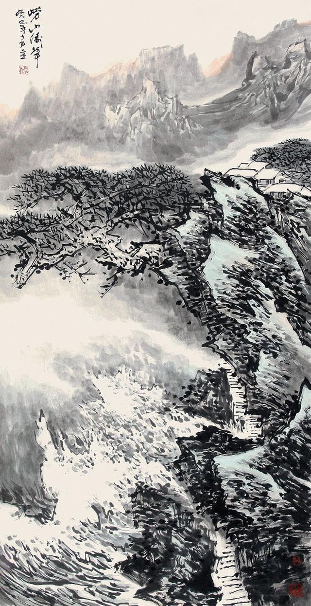 水墨大海,可以观,可以听!——山东陶安金作品赏析!