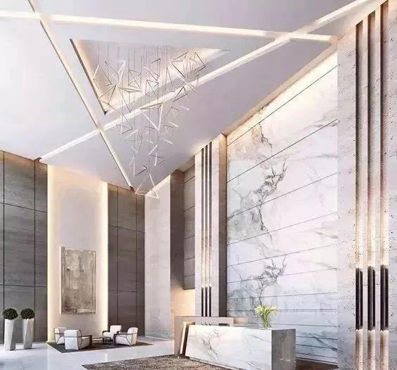 这才是酒店该有的前台设计