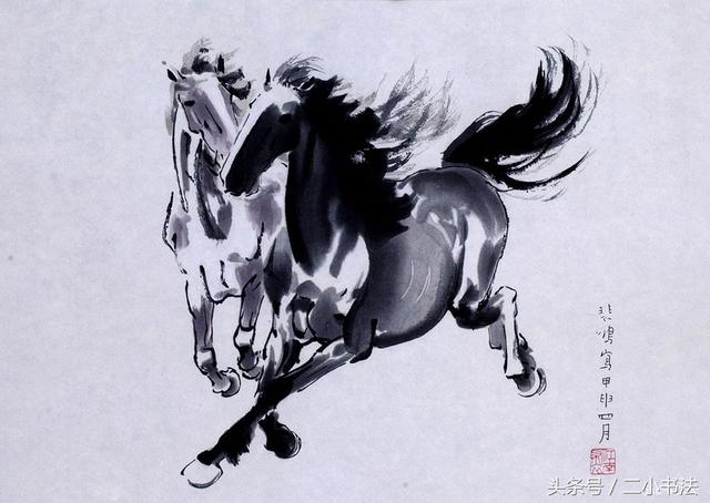 齐白石画马拍卖1380万,网友:徐悲鸿看后会气得醒过来?