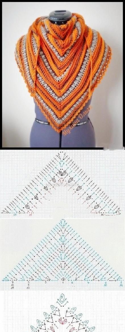 美美哒小披肩,都是毛线编织的,有编织图解