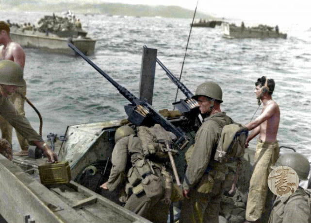 太平洋战争中的彩色老照片:看看美军进攻日军时的镜头