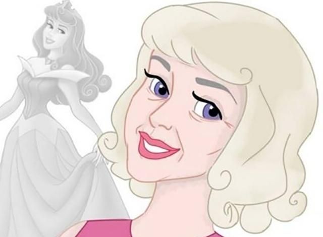 当迪士尼公主变老后,睡美人从公主变女王,仙度瑞拉也有了皱纹