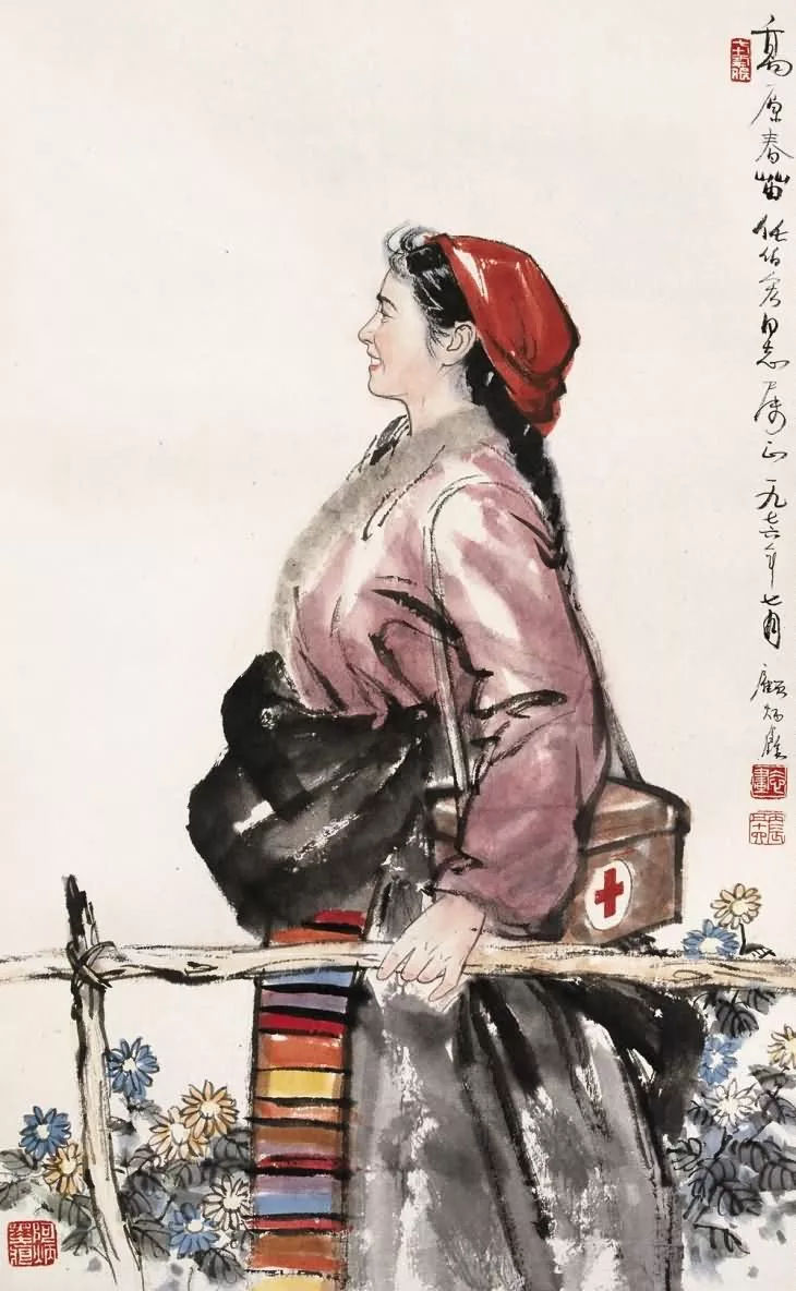 著名中国人物画家顾炳鑫作品欣赏