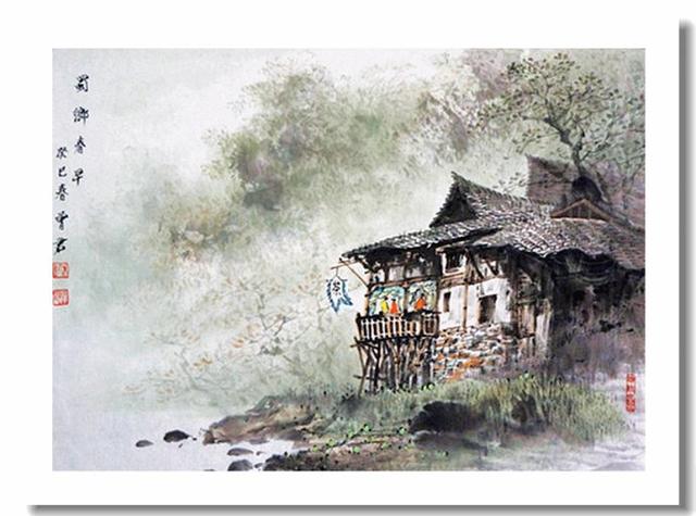 曾君,1965年出生,四川成都人.中国西部乡风画家,中国墨彩古镇拓荒人.