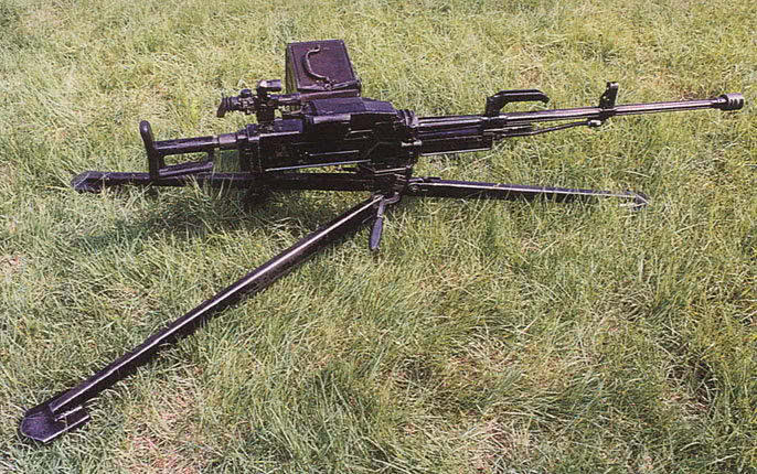 中国大口径机枪四百米散布有两层楼大,持续战力四分钟