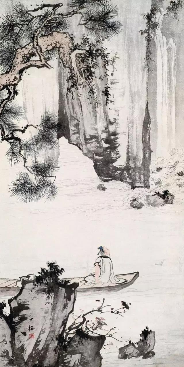 大师陈少梅松荫高士图集