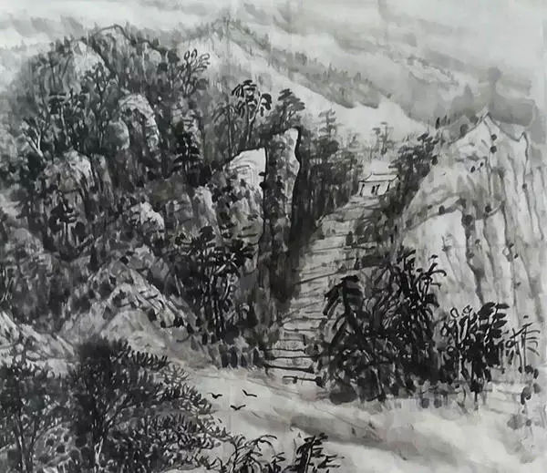 吕平山水画家-- 苍劲而立 壮丽河山