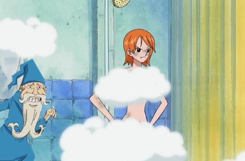 海贼王糟蹋了娜美的五个老头一个陪她共浴一个给她换衣