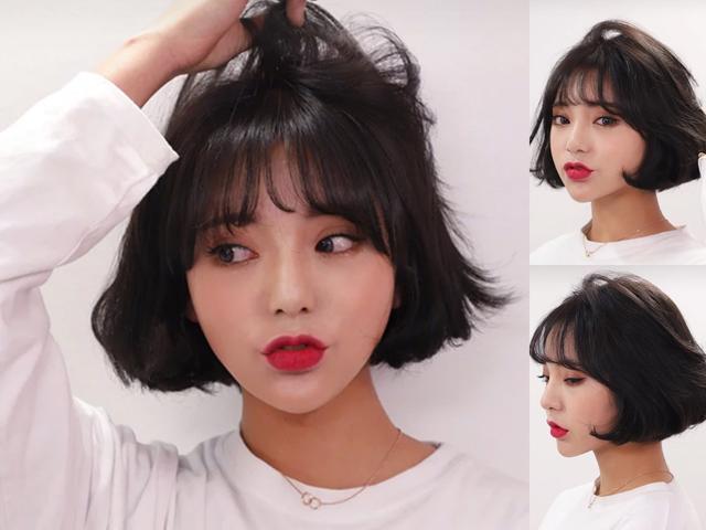 显脸小又减龄!今年很流行的c字空气刘海,你剪了吗?