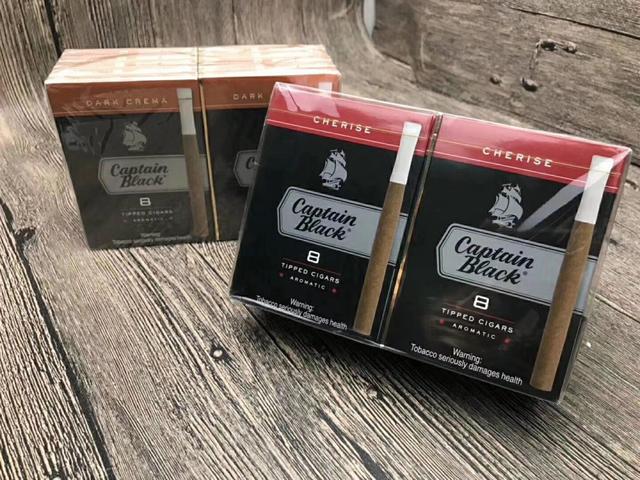味道:巧克力,香甜,咖啡,花香美国黑船长 一盒8支 一条10盒 带白色塑料