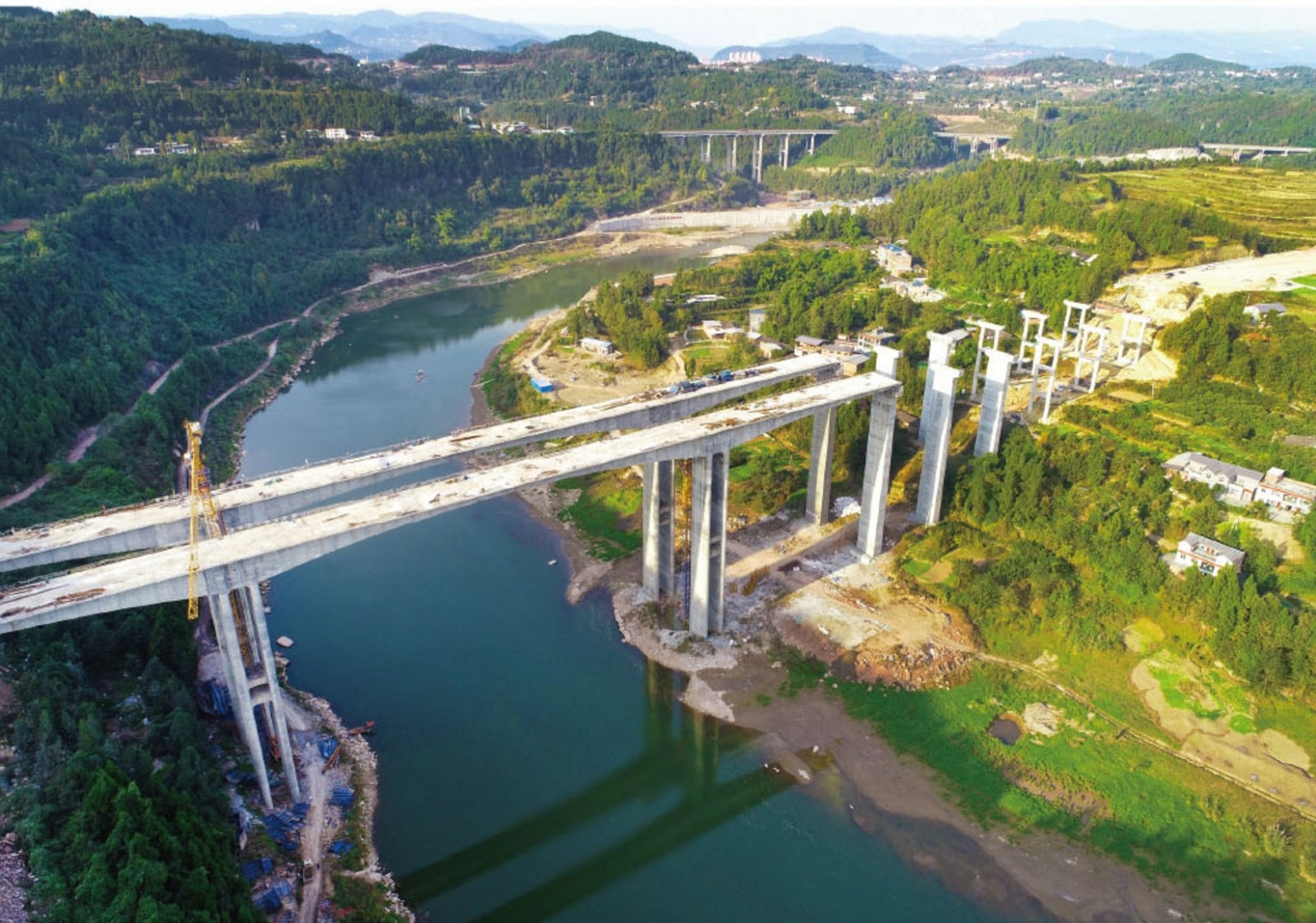 总投资8500万元!巴中南环线跨度最长桥梁,巴河大桥顺利推进!