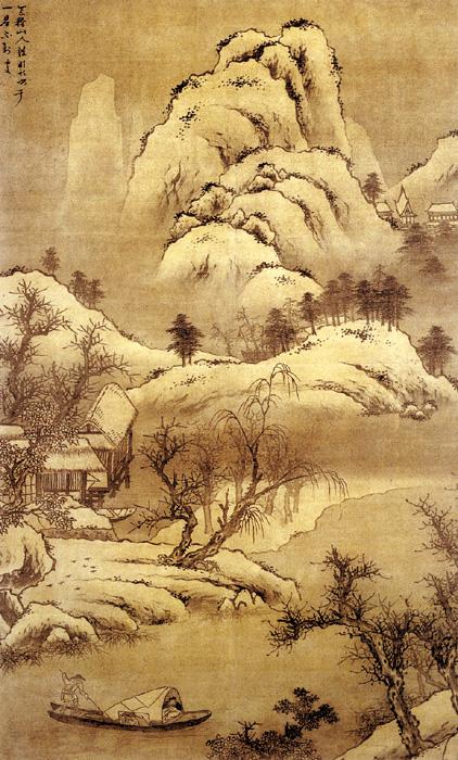 明代传世山水画赏析:笔力沉稳,墨彩滋润|王谔|郭熙|沈周_新浪新闻