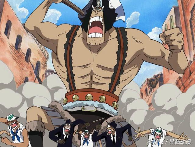 海贼王6人以斧头当武器1人能单打大将1人差点s了卡普