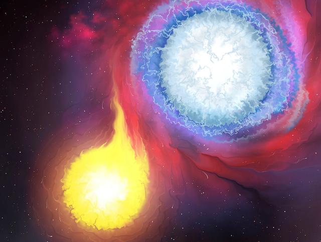 两个黑洞撞在一起,会发生什么事情?会相互吸引吗?