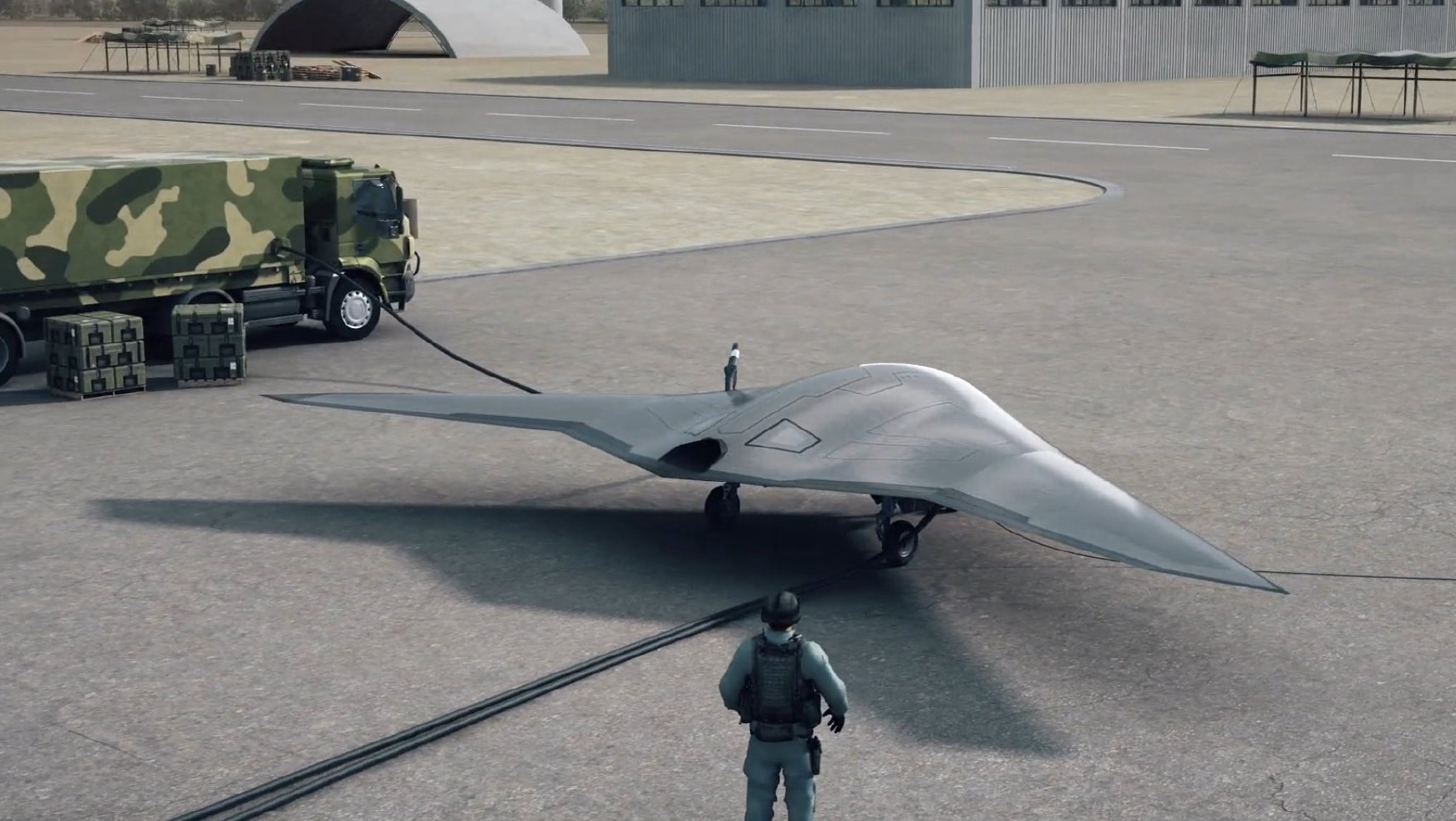 官方一个宣传视频备受关注又一新隐身机首度公开露面专家点评