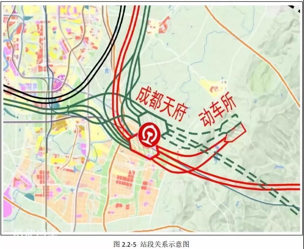 成都天府高铁站规划图图片