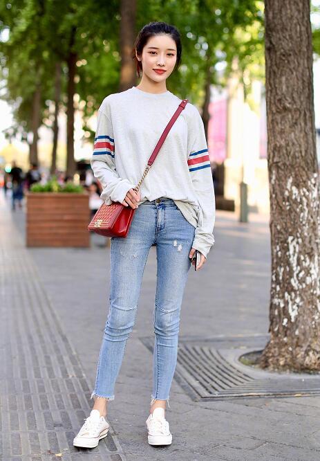 时髦帆布鞋穿搭的正确打开方式