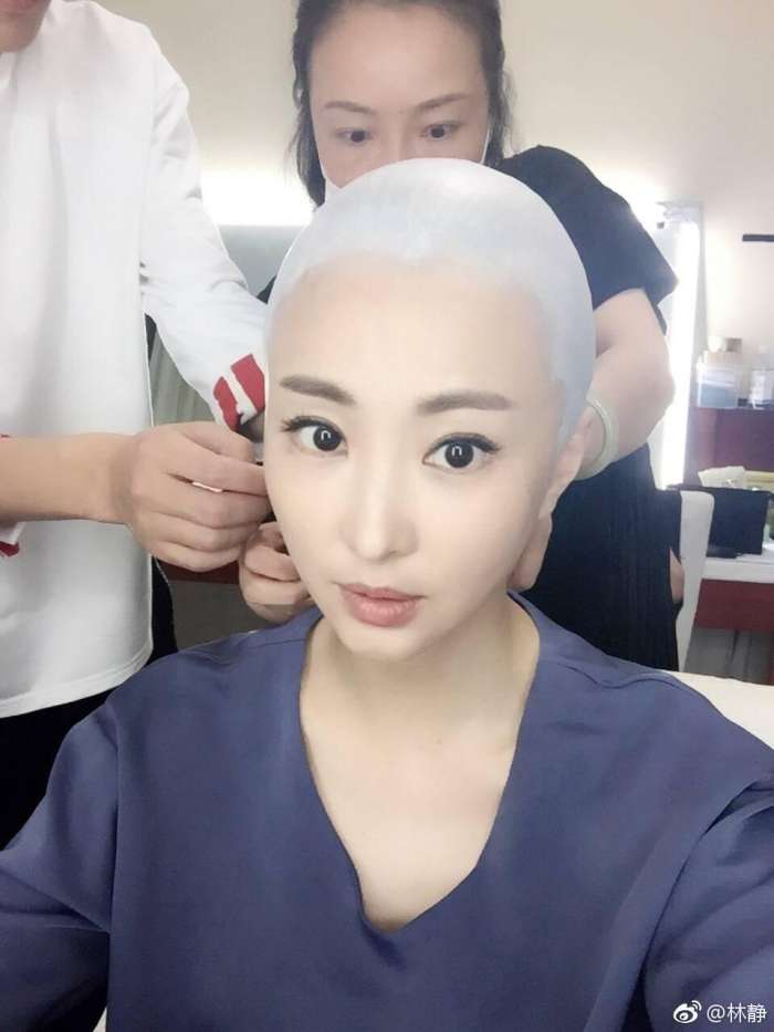 揭秘影视剧中女演员光头尼姑造型如何打造而成|林静|光头|造型_新浪新闻