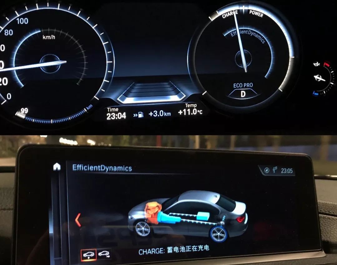 得益于宝马的efficientdynamics高效动力策略,eco模式下的滑行功能