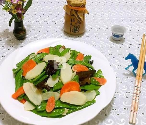 时蔬小炒,清脆爽口,一盘子都不够吃!