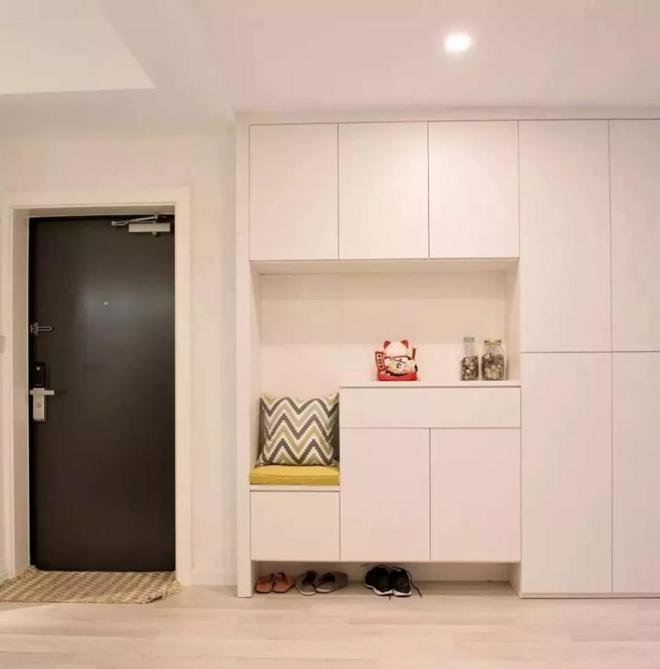 鞋柜换鞋凳组合真叫实用又美观