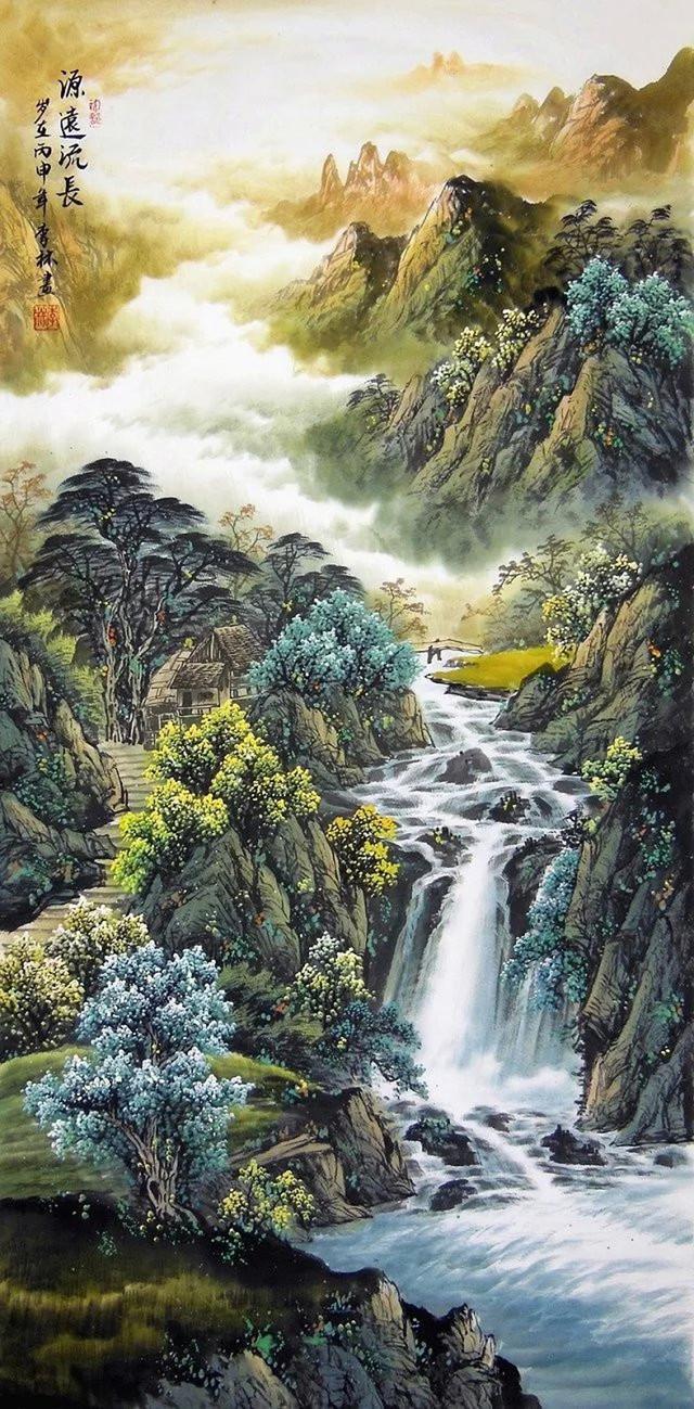 南派山水画家李林宏作品欣赏