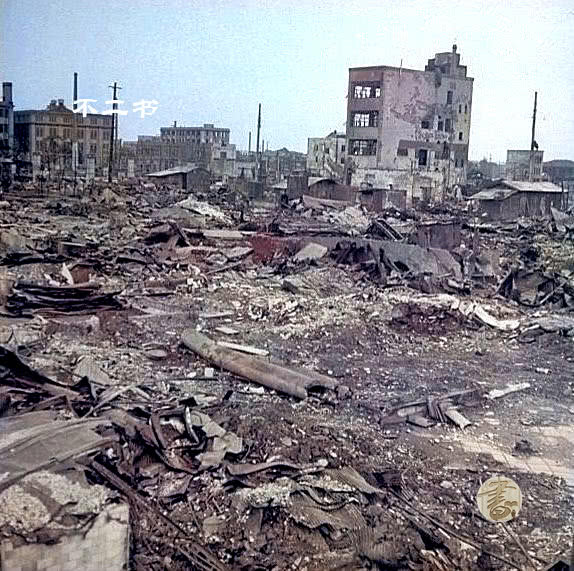 二战末的东京上色老照片大轰炸下的真实模样看看多惨烈