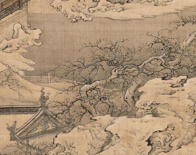 清,袁江《梁园飞雪图》(北京故宫博物院藏)