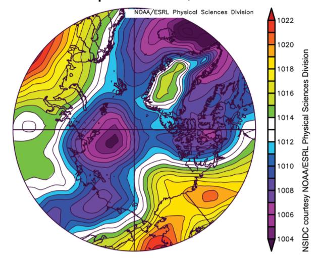 北极湖上冒泡海冰平均每天损失25000平方公里温度高了