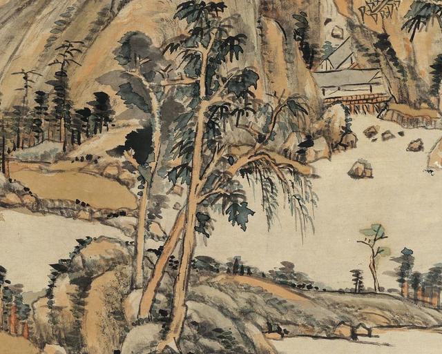 以古为师清王原祁仿大痴山水图
