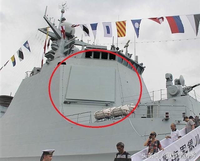 052d驱逐舰"银川号"服役2年就返厂?相控阵雷达被脚手架包围!