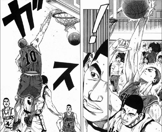 灌篮高手樱木生涯中最激动人心的五个扣篮隔扣野边最炸裂