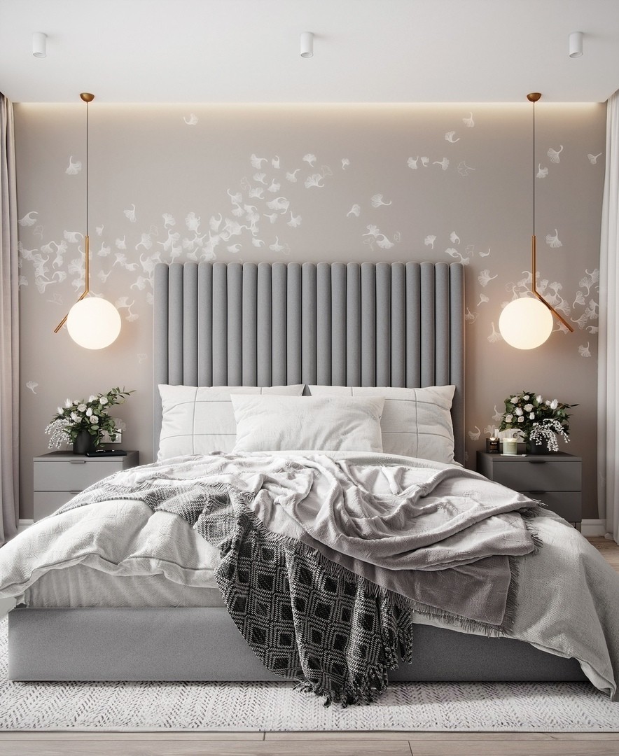 个性的床头背景墙设计,让卧室高级10倍!