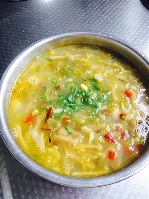 没肉的开胃神菜,看着都能酸出口水,一阵不吃想的慌|酸菜|粉丝汤|酸