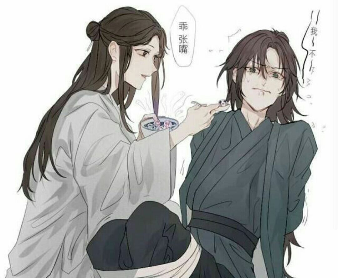 天官赐福:花城和谢怜联手虐戚容,这位绿色的公子还是跟我走吧