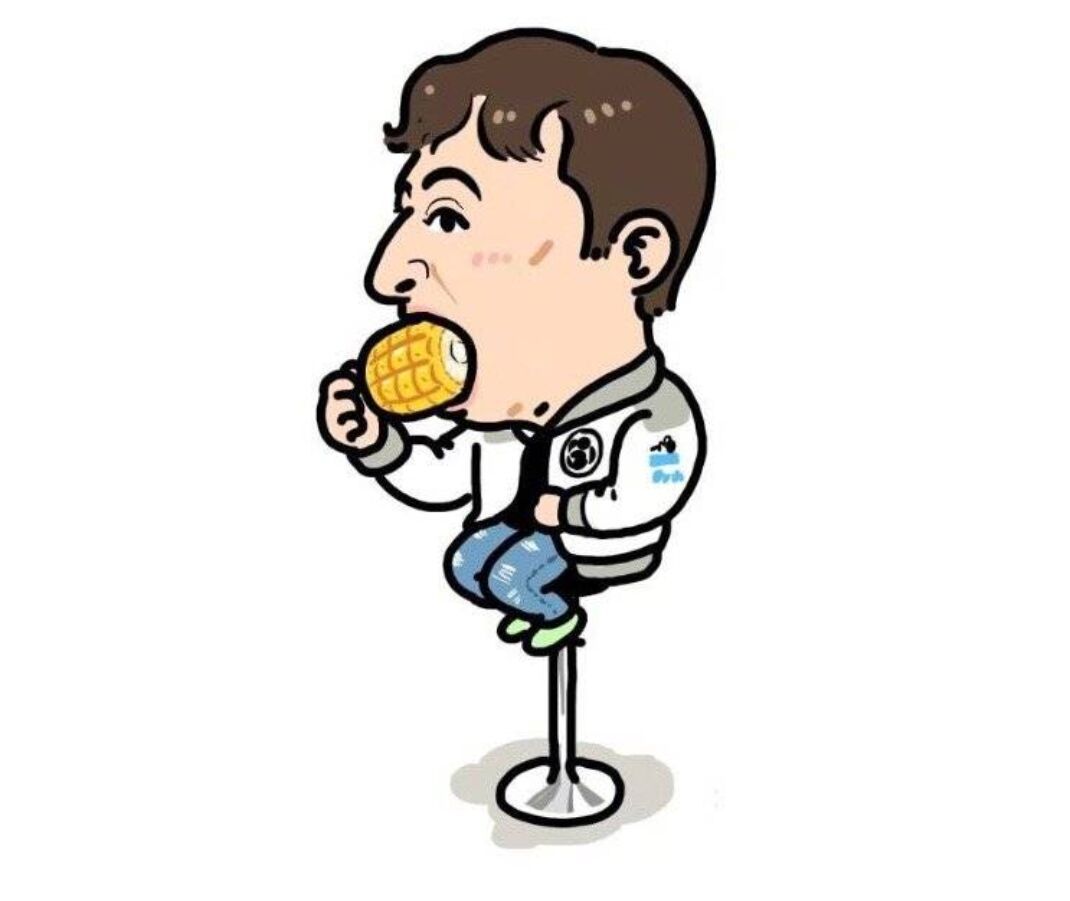 继吃热狗之后,王思聪又奉上了新表情包,大口吃玉米的表情包出炉