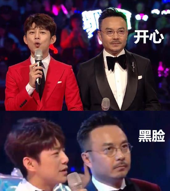 芒果台跨年主持人自乱阵脚,汪涵全程黑脸,谢娜被吐槽"喝多了"