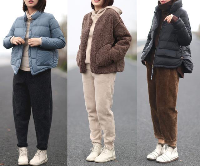 胖人穿大码更显胖冬季文艺范叠搭才显瘦保暖温柔范精致女人