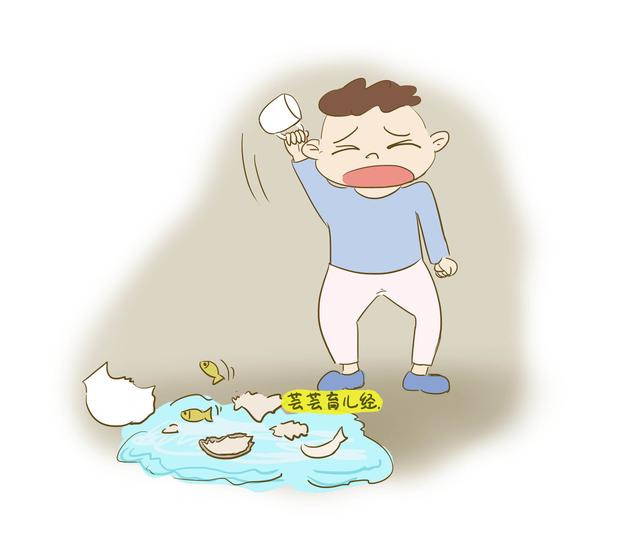 因为他动不动就发脾气,每次都把家里的东西摔一地,怎么骂他都没用