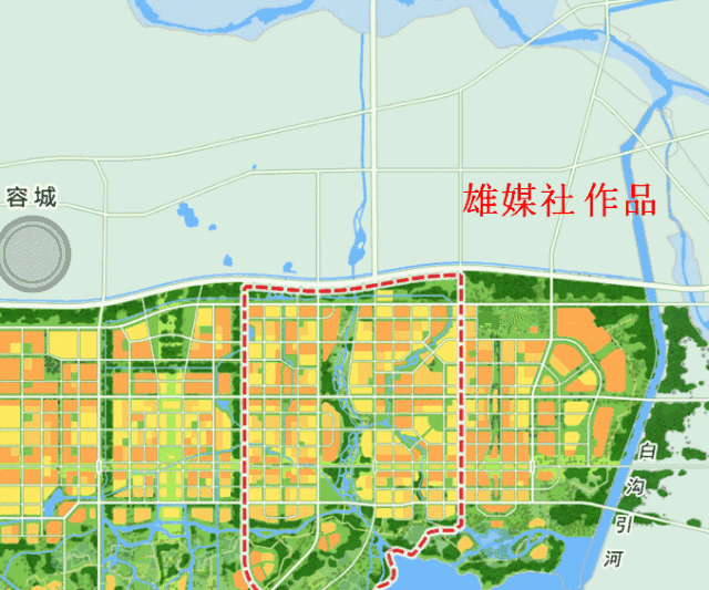 容城县城规划图图片