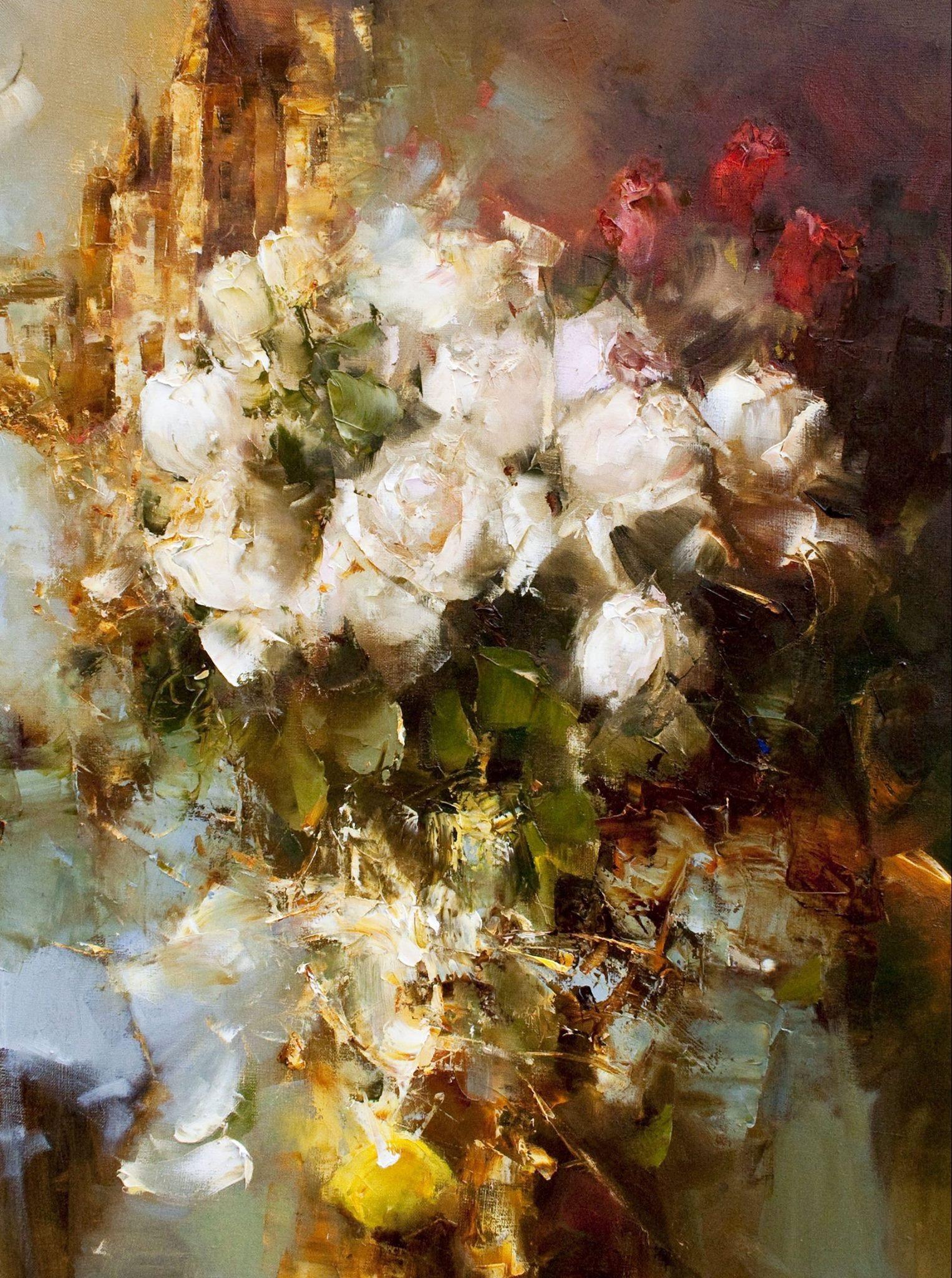 颜色的簇拥angelinaprivalikhina油画作品欣赏