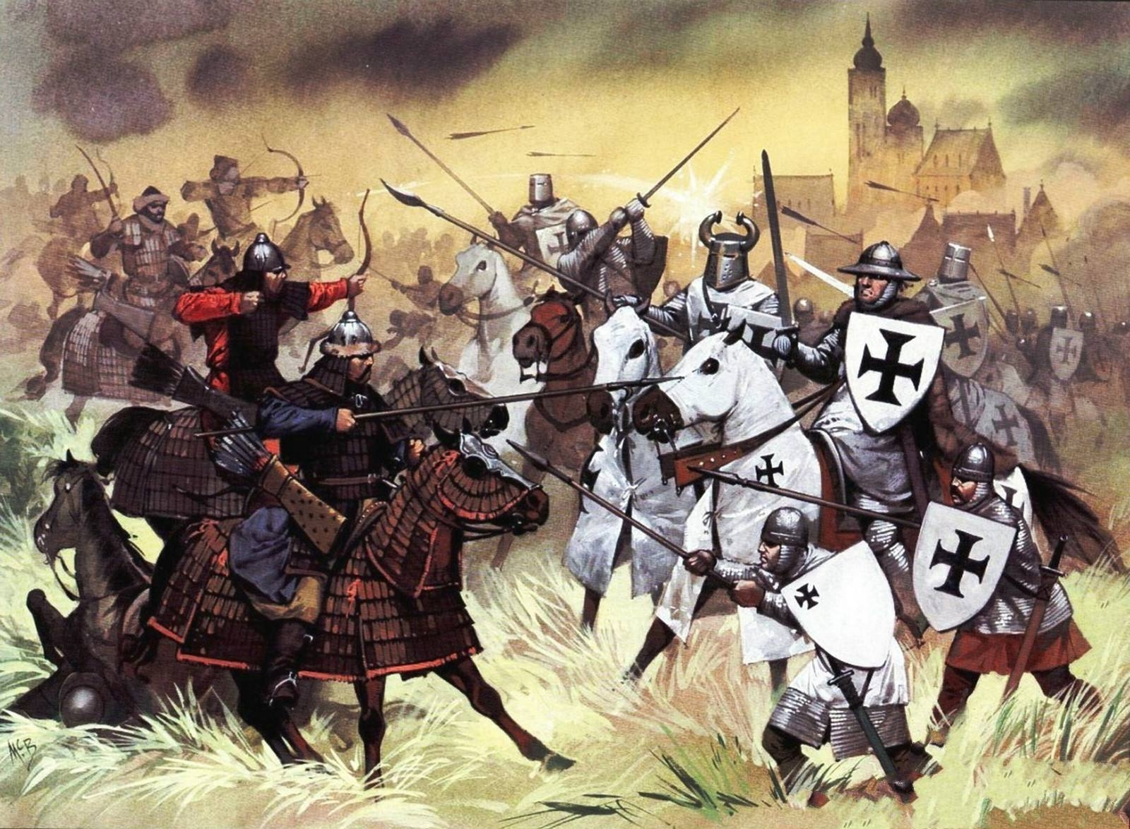 中国淘汰千年的兵种在欧洲却被当个宝,结果惨遭蒙古大军疯狂屠杀