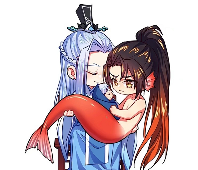 漫画《化龙记》师尊哄天天吃孕灵丹,作者认真