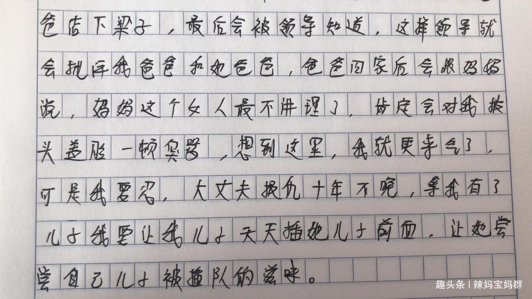 小学生奇葩日记短短一篇小日记写出一局盛大宫心计网友优秀