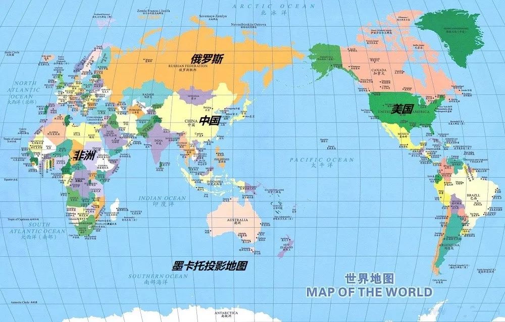 错得离谱的墨卡托投影地图一直沿用至今,我们一直被骗了几十年|墨卡托|地图|投影_新浪新闻